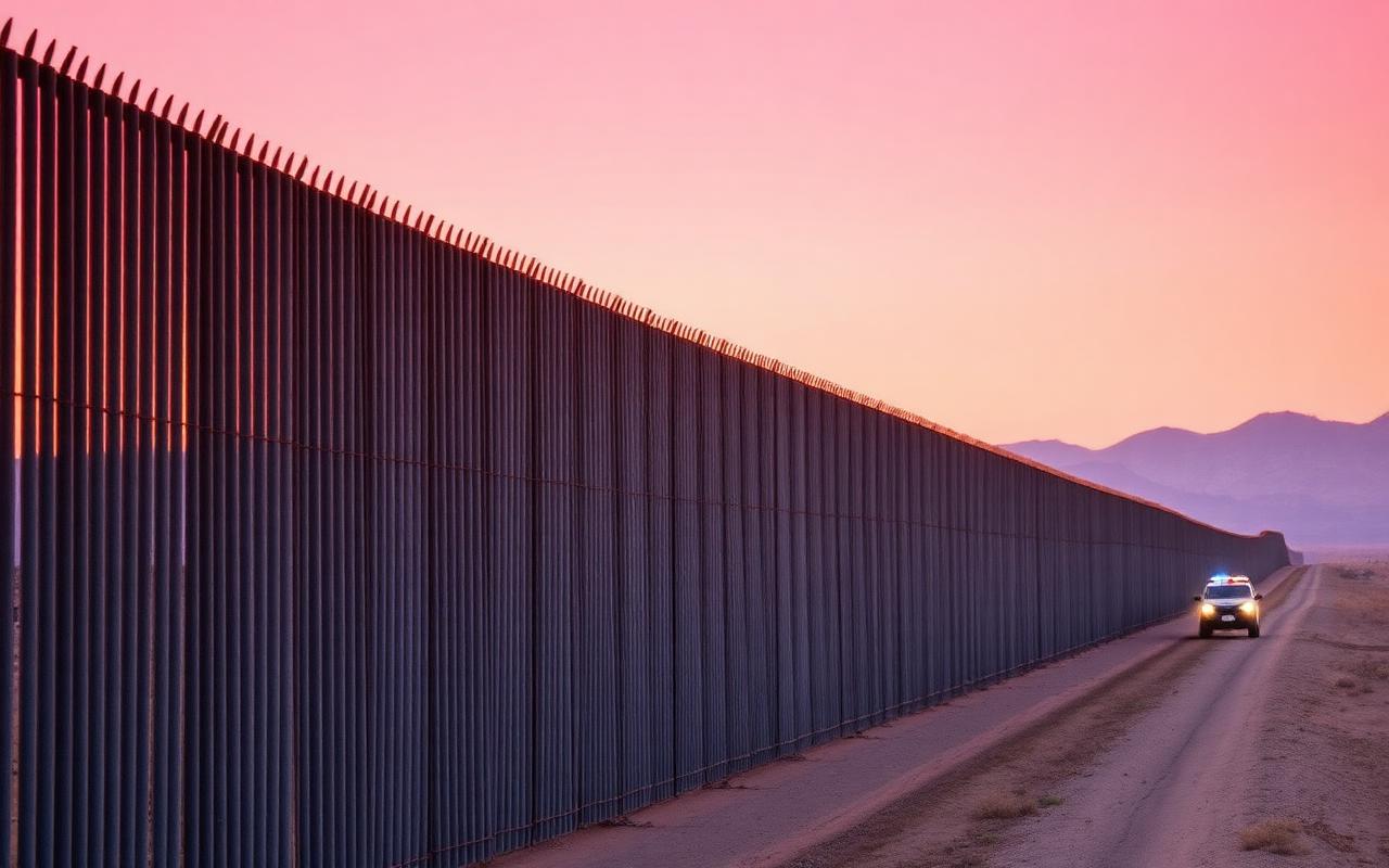 Border Patrol officer at the southern frontier